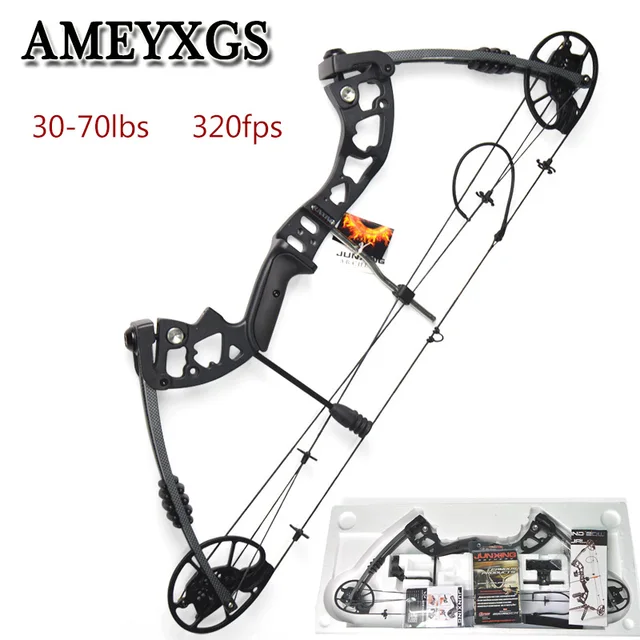 US $325.00 M125 1pc Compound Bow 30-70lbs Hunting Bow Adjustable Archery Right hand Bow & Arrow Outdoor Shooti