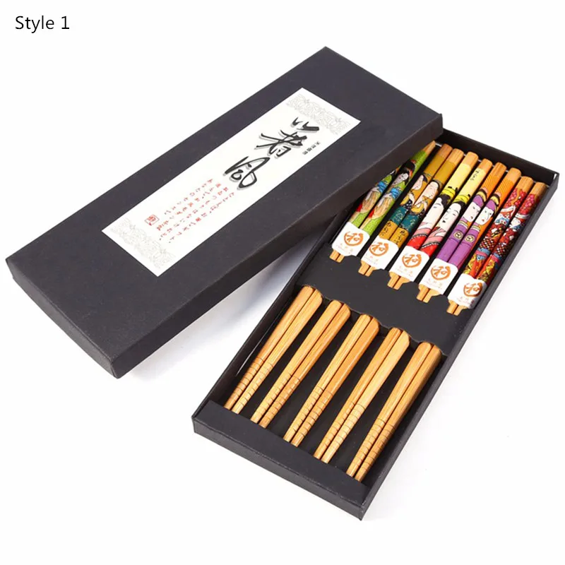 

10 pairs/set of cheap handmade Japanese natural bamboo chopsticks, value-for-money gifts, sushi, Chinese food and eating tools