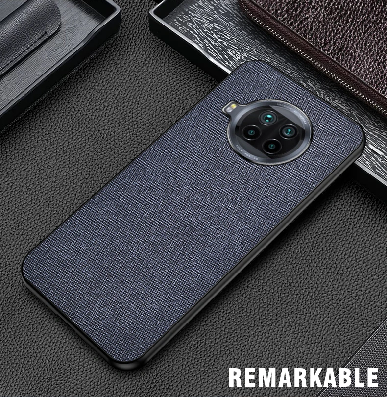 For Xiaomi Mi 10i 5G Case Luxury back cover silicone fabric shockproof case coque capas for Xiaomi Mi10i 5G M2007J17I Case xiaomi leather case cosmos blue