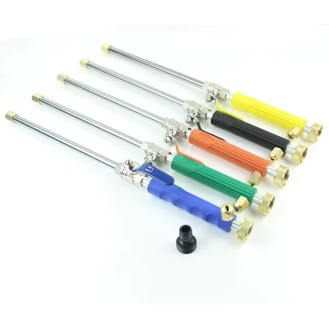 1Db Autó Nagynyomású Vízpisztoly Mosógép Spray -Vízsugaras Kerti Tömlő Pálca Fúvóka Permetező Öntőhinta Szerszám - Image 3