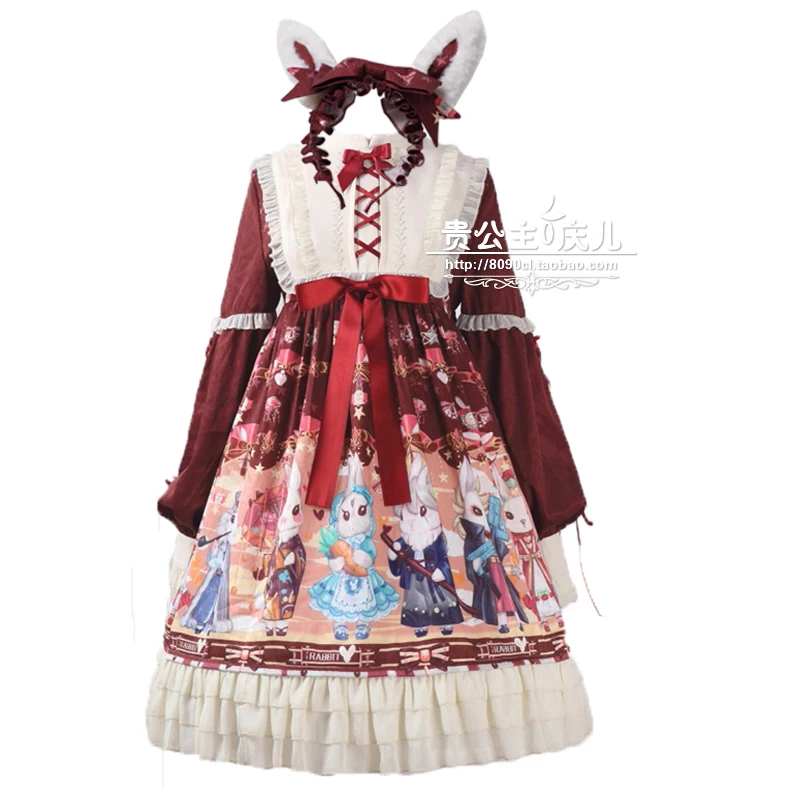 Mori Girl Lolita Sweet Lolita Dress Up Princess OP Dress Kawaii Tea Party Cos Loli Vintage Gothic Vestidos