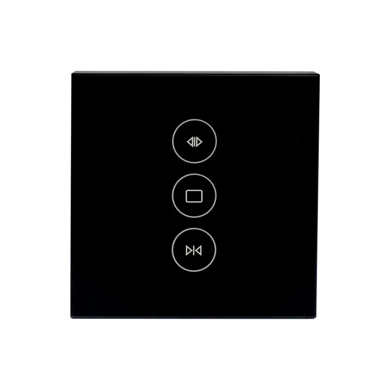 black 4 шт. Умный дом WiFi электрические сенсорные жалюзи шторы переключатель tuya приложение Голосовое управление от Alexa Echo для механического ограничения слепой мотор - Цвет: black