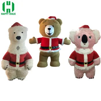 

New Style Christmas Inflatable Mascot Costume Koala Bear For Advertising 2m Tall Teddy Customize Suitable For 1.6m To 1.85m