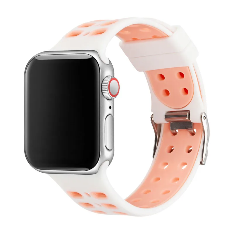 Совместимость наручных часов Apple Watch 38 мм 42 мм Замена наручных часов Iwatch, полос 40 мм 44 силиконовый ремешок для наручных часов Apple Watch браслет 5/4/3/2/1 81005