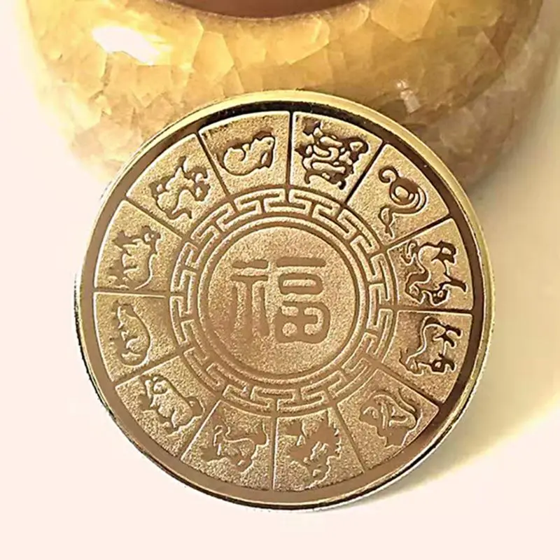 Year of the Rat Commemorative Coin Chinese Zodiac Souvenir Challenge Collectible