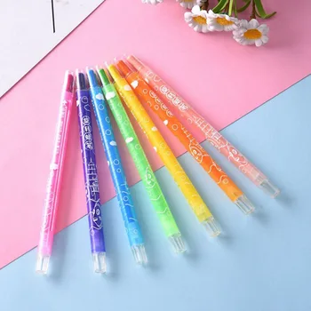 

12Pcs/Pack Hot Sale 12 Colors Fish Silky Oil Pastel Stick Children Rotary Crayon Painting Art Supplies Stationery