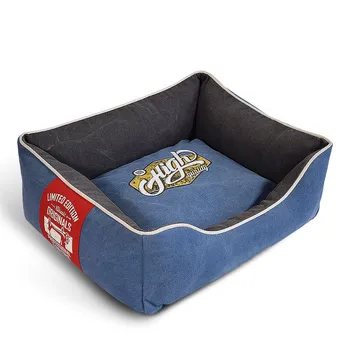 

Dog Bed Water Wash Canvas Square Dog's Nest Cat's Nest Wear-resistant Antiskid Bottom Dog Bed Suitable for Large and Small Pets