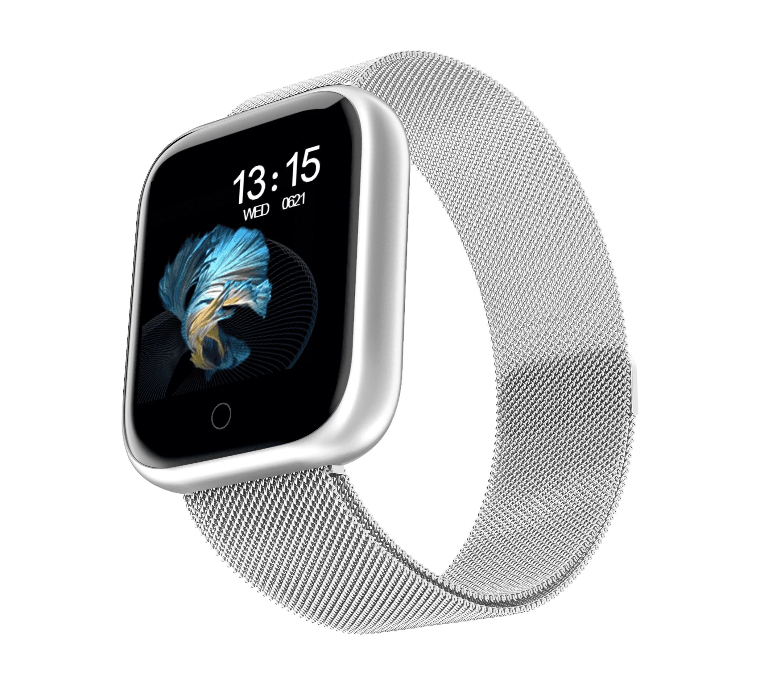 silvery metal Новые женские водонепроницаемые Смарт-часы T80 Bluetooth Smartwatch для Apple IPhone Xiaomi монитор сердечного ритма фитнес-трекер - Цвет: silvery metal