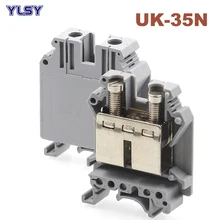 

5Pcs Din Rail Universal Screw Terminal Blocks UIK-35 UK-35N Morsettiera Wire Electrical Terminals Block Connector Brass Bornier
