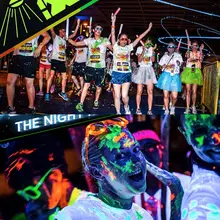 Горячие Смешные Ночной клуб Флуоресцентные вечерние ручной росписью ночник тело лотерея цвет пигмент день рождения Хэллоуин поставки CNT 6