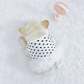 

Cute Pet Dog Dress Summer Clothes For Small Medium Dogs Puppy French Bulldog Chihuahua Schnauzer Teddy Pug Clothing Skirt LAC25