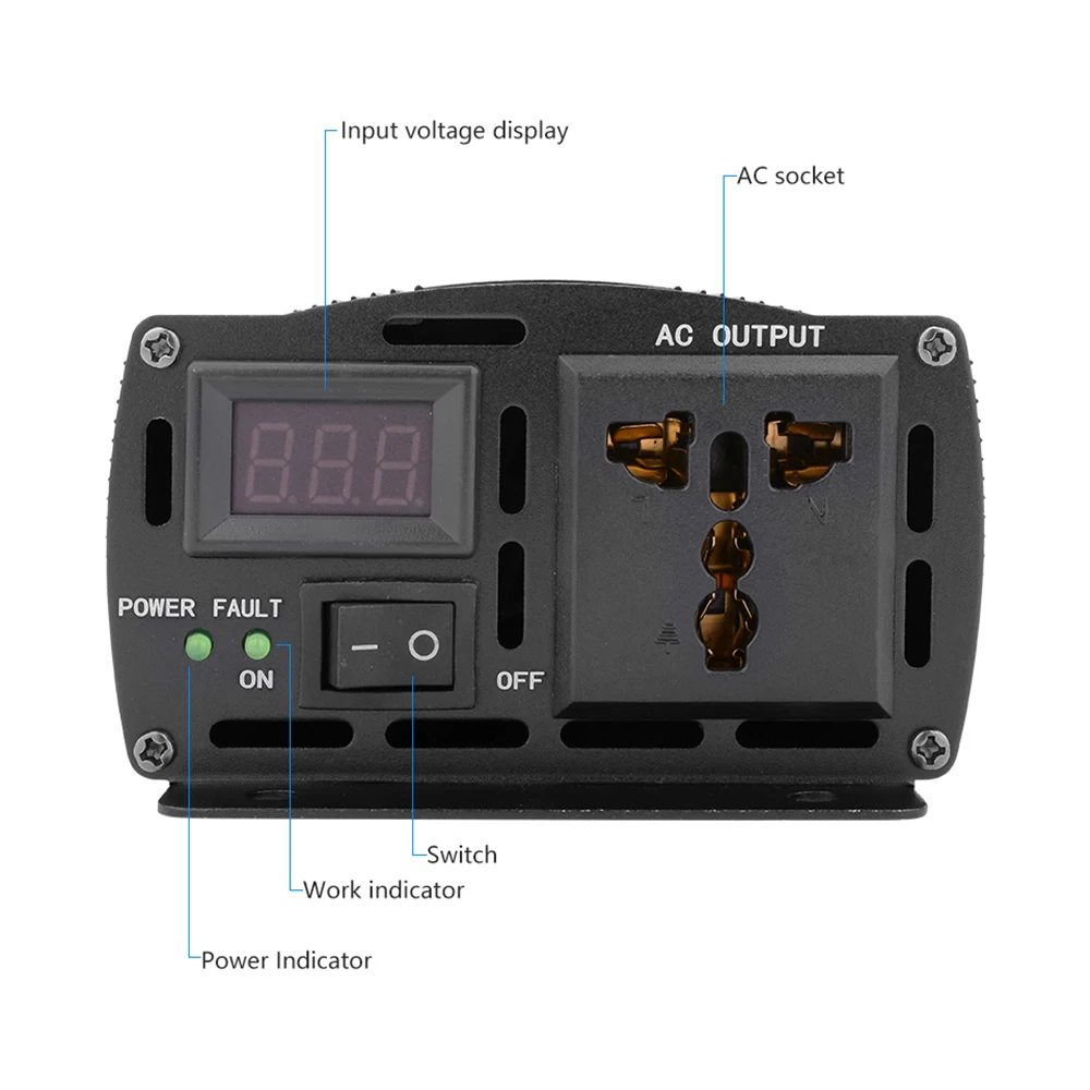 Skup SUNYIMA 1PC czysta fala sinusoidalna inwerter DC12V 24 V 48 V do AC220V 50HZ 1600W moc inwerter samochodowy wzmacniacz dla gospodarstw domowych DIY