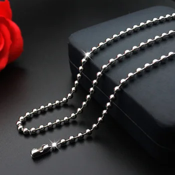 

WIWI 1Pcs 1.5/2.0/2.4/3.0 Stainless Steel Beaded Ball Chain Bulk Ball Bead Chains For DIY Necklaces Jewelry Making Accessories