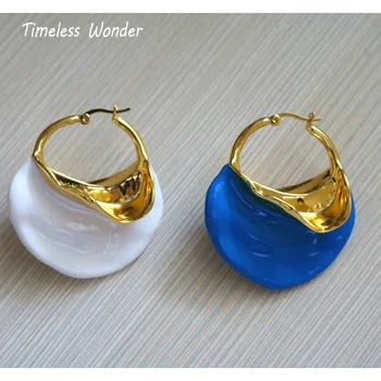 

Timeless Wonder Amazing Twisted Leaf Statement Drop Earrings Women Jewelry Punk Gothic Boho Top Runway Designer Trendy Gown 8558