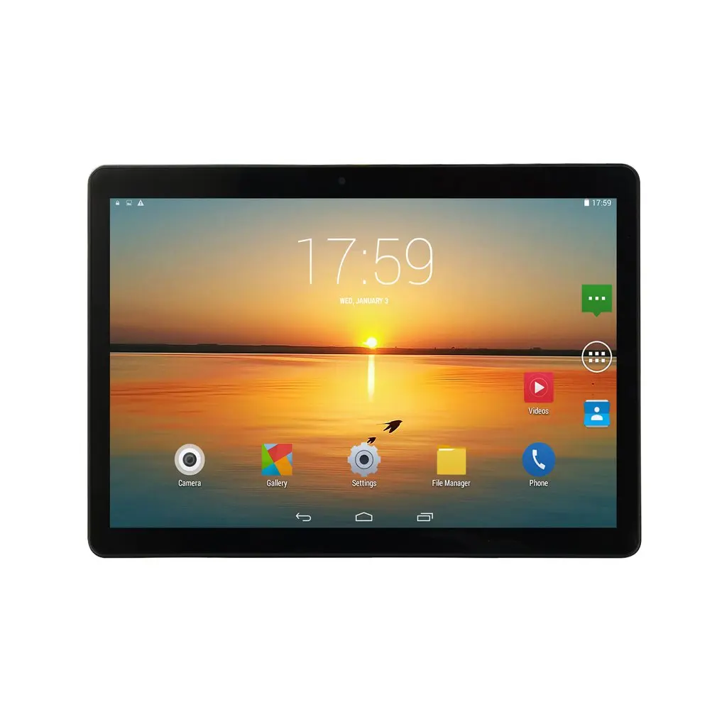 10,1 дюймов Android 6,0 четырехъядерный планшетный ПК с круглым отверстием 6+ 128 Гб Две sim-карты Слоты 3g телефонный звонок
