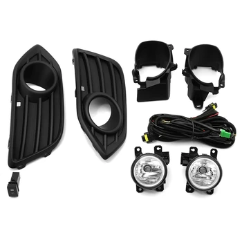 

NEW-Car Front Bumper Driving Fog Light Lamp Assembly with Bulb Switch Wiring Harness Kit for Honda HR-V HRV 2019-200