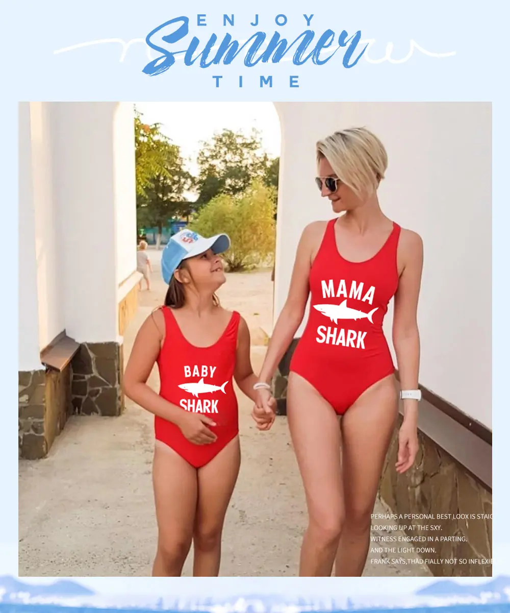 mommy shark swimsuit