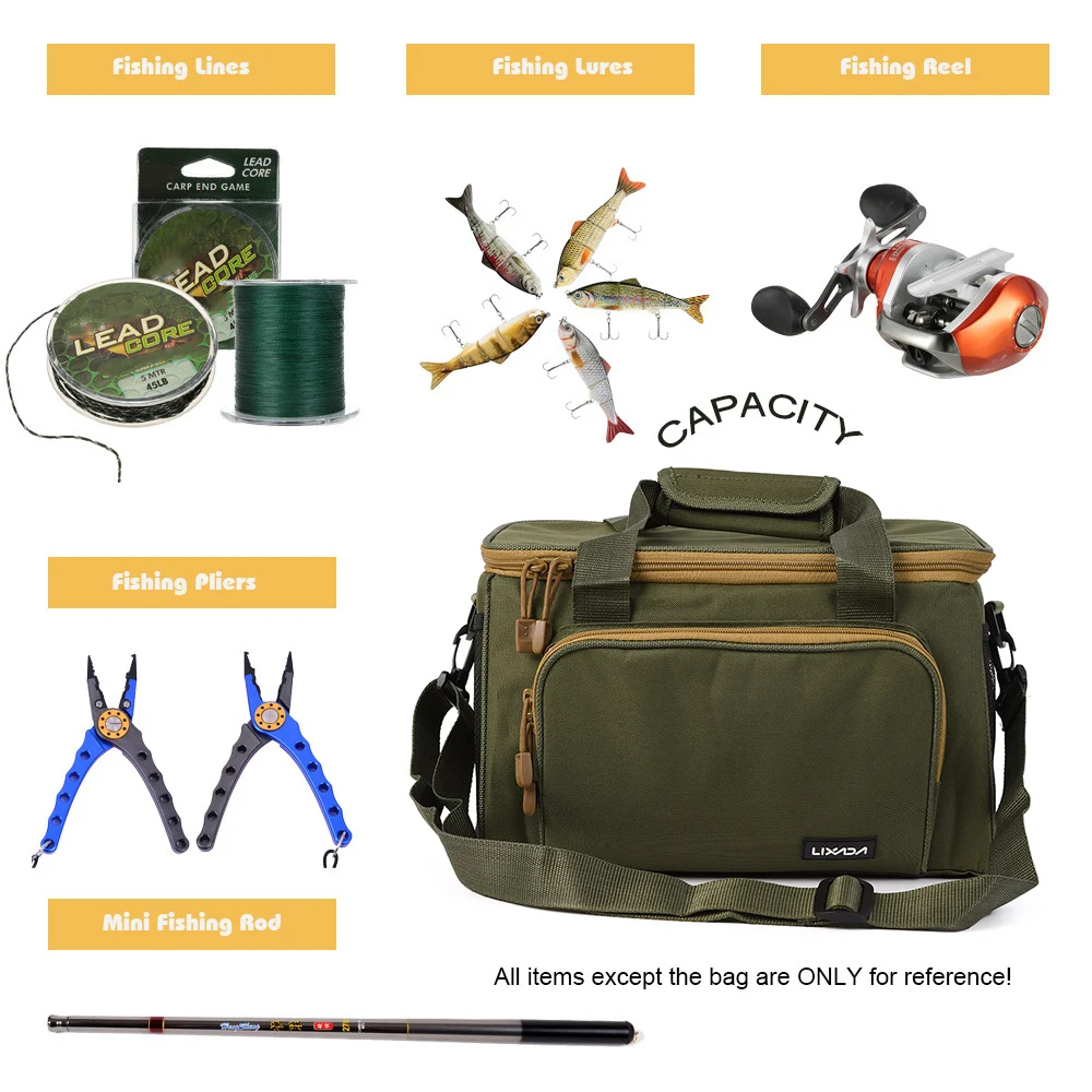 z flip3 case Lixada Portable Multifunctional Canvas Fishing Shoulder Bag Pack Fishing Tackle Bag Fishing Lure Reel Bag Pouch Case for Rods z flip3 case