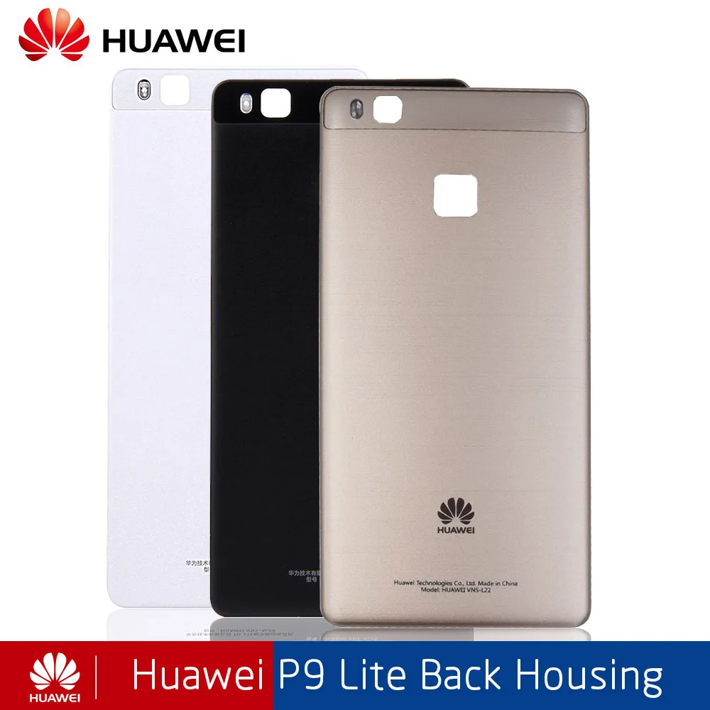 

Original Huawei Back Battery Glass Cover For P9 Lite Replcement Rear Housing Chassis Door Case With Sticker