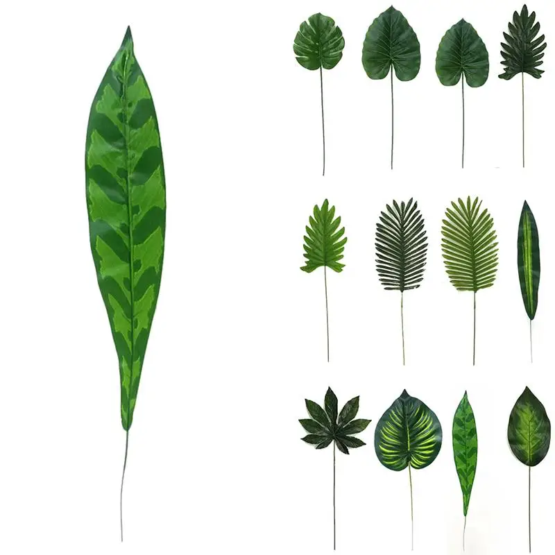 

Nordic Style Simulation Plants Artificial Leaf Decorative Lifelike Fake Leaf Artificial Plant For Home Office DIY Accessories