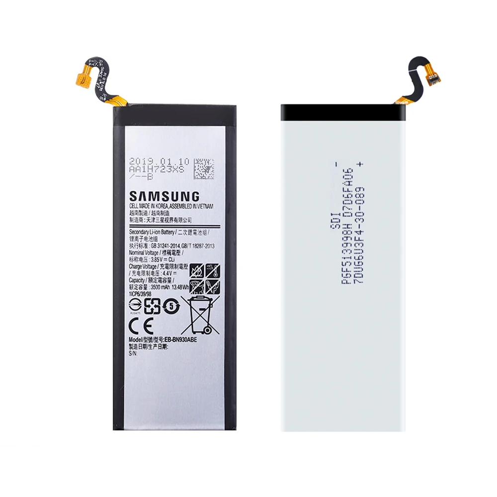 Батарея EB-BN930ABE для samsung Galaxy Note 7 N930 SM-N930F N930G N930V N930A N930T N930S EB-BN935ABE 3500 мА-ч