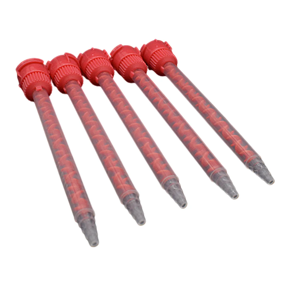 

5pc Static Mixer Epoxy Adhesive Applicator Mixing Nozzle 10:1 AB Glue Round Static Mixing Nozzle for 50ml 10:1 Cartridge Glues