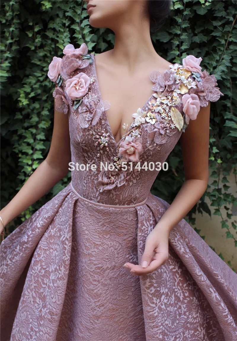 Двухкомпонентные длинные кружевные мусульманские Вечерние платья Robe De Soiree кафтаны фиолетовые сексуальные платья с v-образным вырезом для выпускного вечера турецкие вечерние платья из Саудовской Аравии