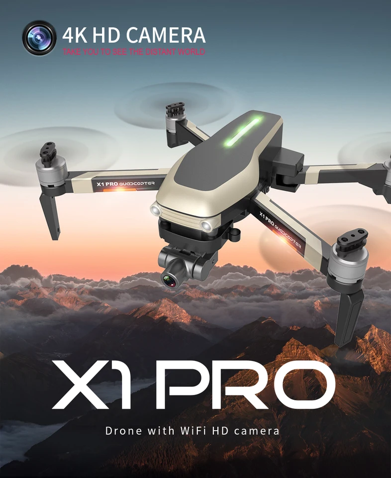 x vision professional drone with hd camera