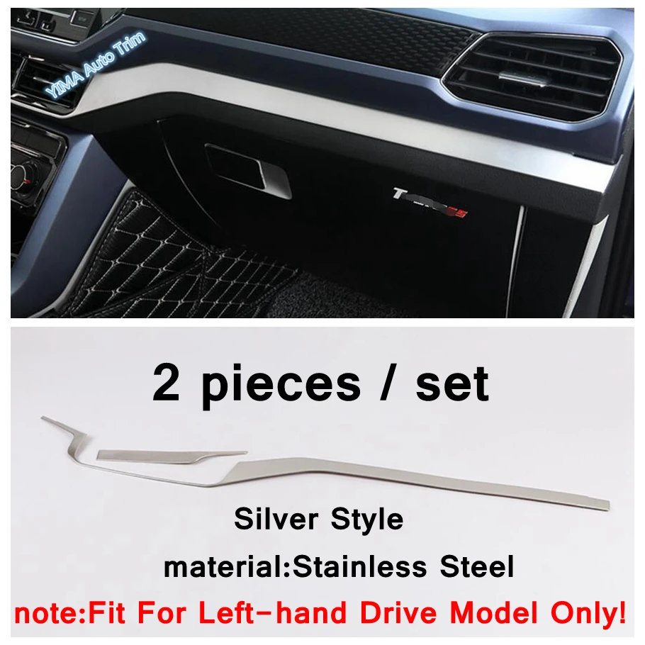 Window Switch Button / Head Light Adjust / Glove Storage Box Handle Buckle Cover Trim Fit For VW Volkswagen T-Cross 2019 - 2021