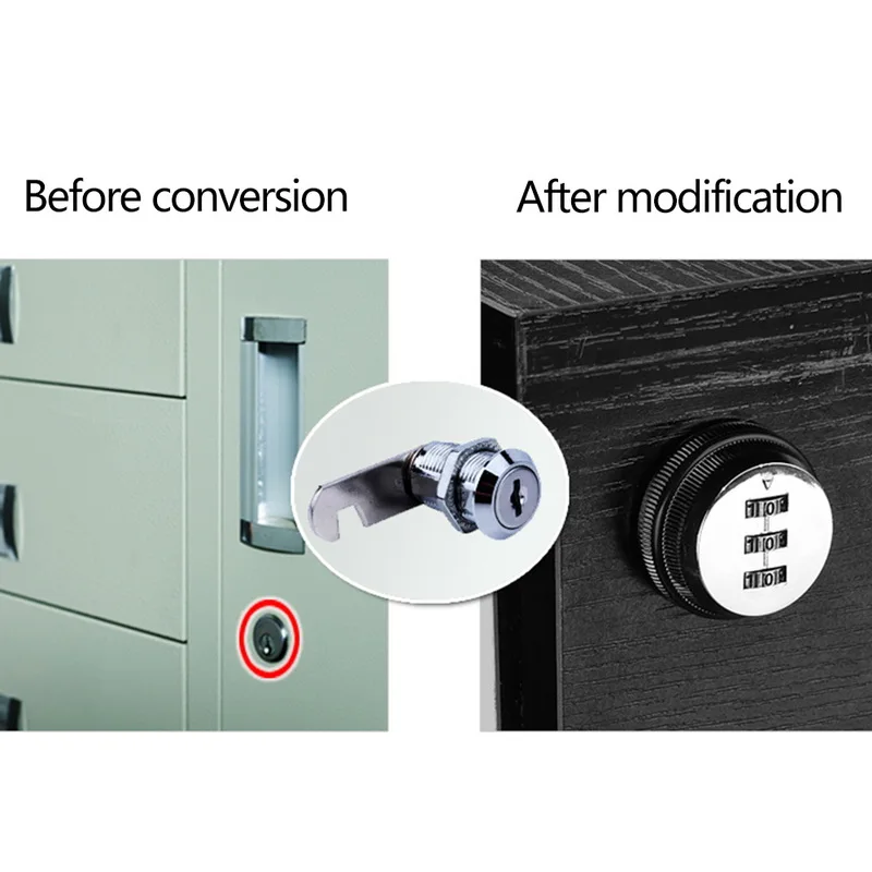 

Zinc Alloy Convenient Password Security Coded Locks For Box Cabinet 3 Digit Code Combination Cabinet Lock