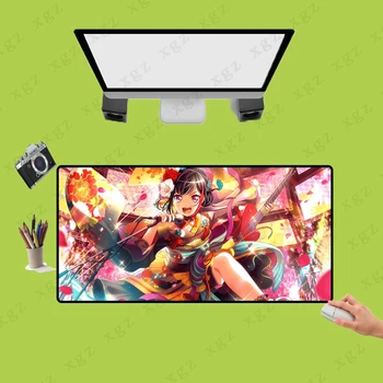 

XGZ Best Large Anime girl Game Mouse Pad Computer Mousepad Anti-slip Natural Rubber with Locking Edge Gamer Mouse Mat XXL