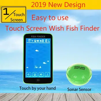 

500M Wireless Colorful Touchscreen Sonar Fish Finder Detector Fishing Underwater Detection For Fishing Accessories