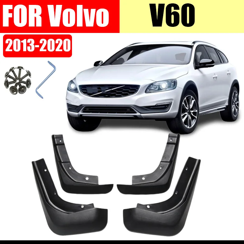 

mudflap for volvo V60 Mudguard fenders v60 Mud flaps splash Guard Mudguards Fender car accessories Front Rear 4 pcs