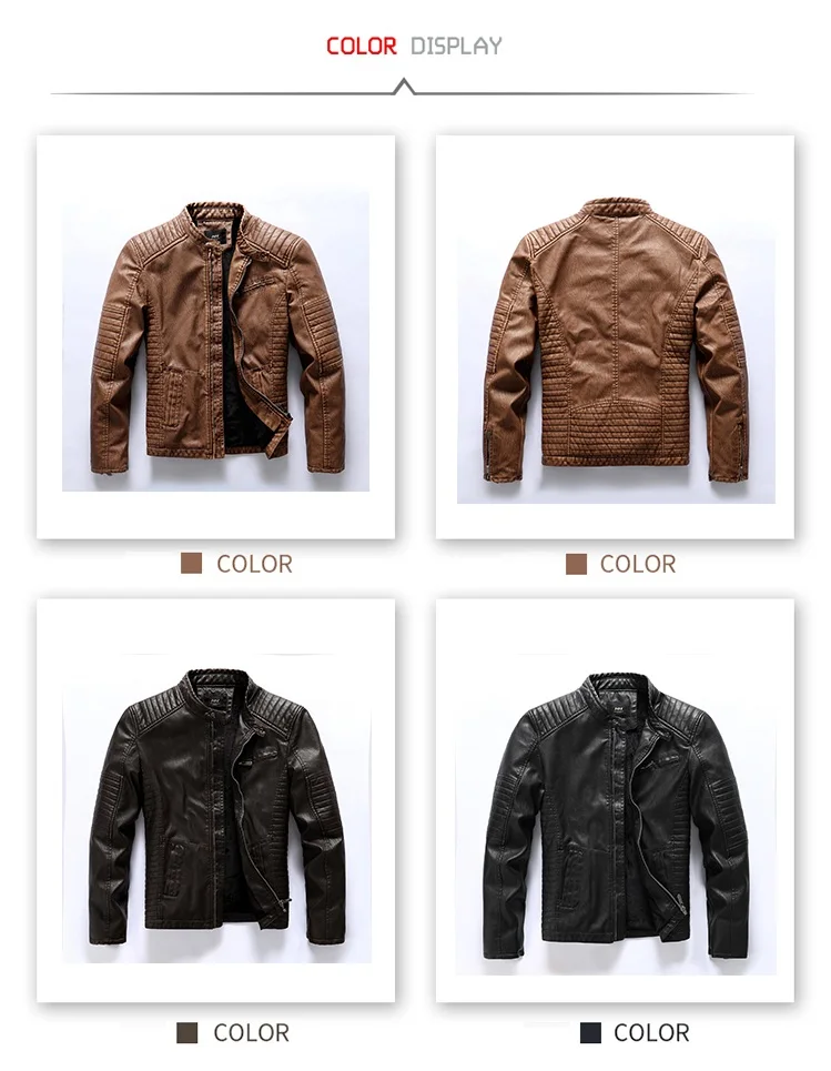 Brand Men Motorcycle Leather Jacket New Arrive Men's Velvet Warm Leather Jackets Jaqueta De Couro Masculina Man PU Leather Coats sheep leather jacket