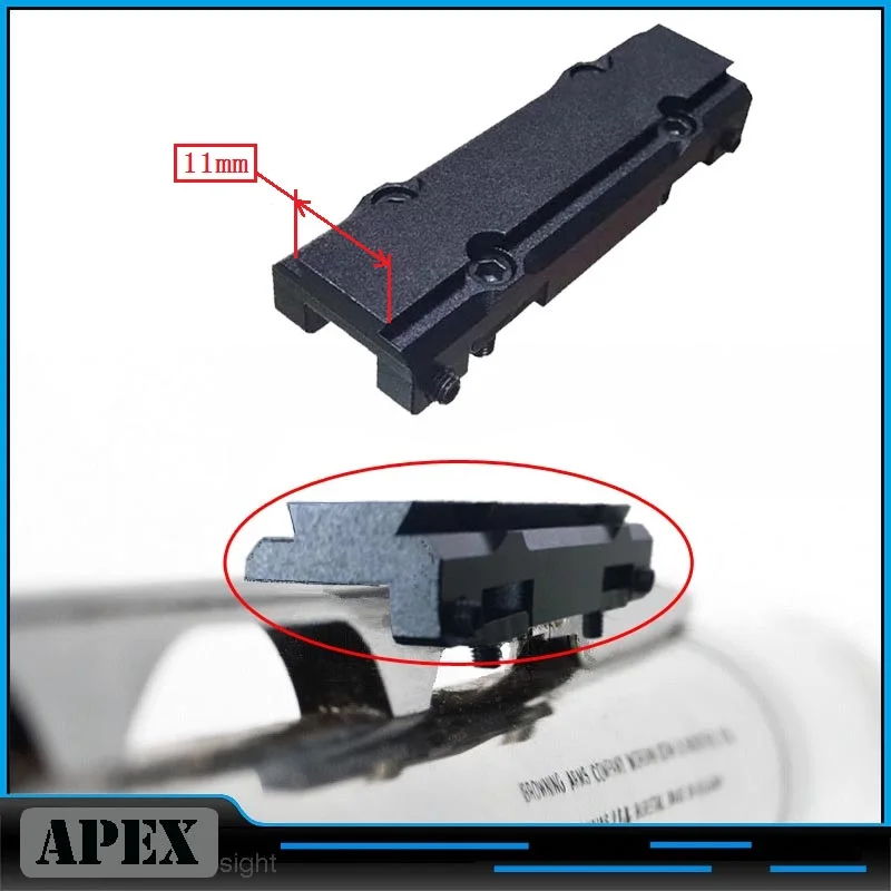 

IZH-27 /TOZ-34 mini/ MP-153 / MP-155 / MP-233 / TOZ-120 / MTs21-12 / TOZ-84 ventilated rib rail 11mm Dovetai Red Dot Mount Black