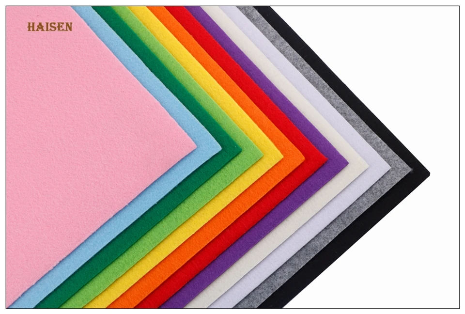 Description Picture 5 of item3mm Thick Felt 12pcs/Lot Non Woven Fabric Polyester Cloth For Sewing Quilting DIY Home Decoration Pattern Crafts Material30*30cm