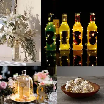 

2/3/5m LED String Light Bottle Stopper Copper Wire Energy Saving Environmental Protection Fairy Garlands Xmas New Year