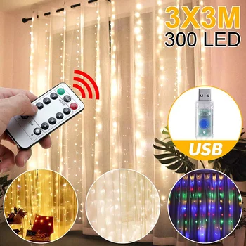 

DC5V 300CM LED Wedding Fairy String Light USB Christmas Light 300 LED Fairy Light Garland for Garden Party Curtain Decoration