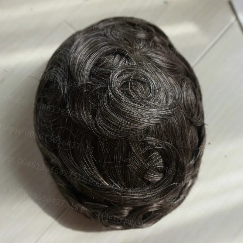 240 # Hstonir тонкая кожа Наращивание натуральных волос Toupee Топ Синтетическое закрытие волос парик индийский Волосы Remy для Для мужчин или Для женщин светлые H079 - Парик Цвет: 240 #