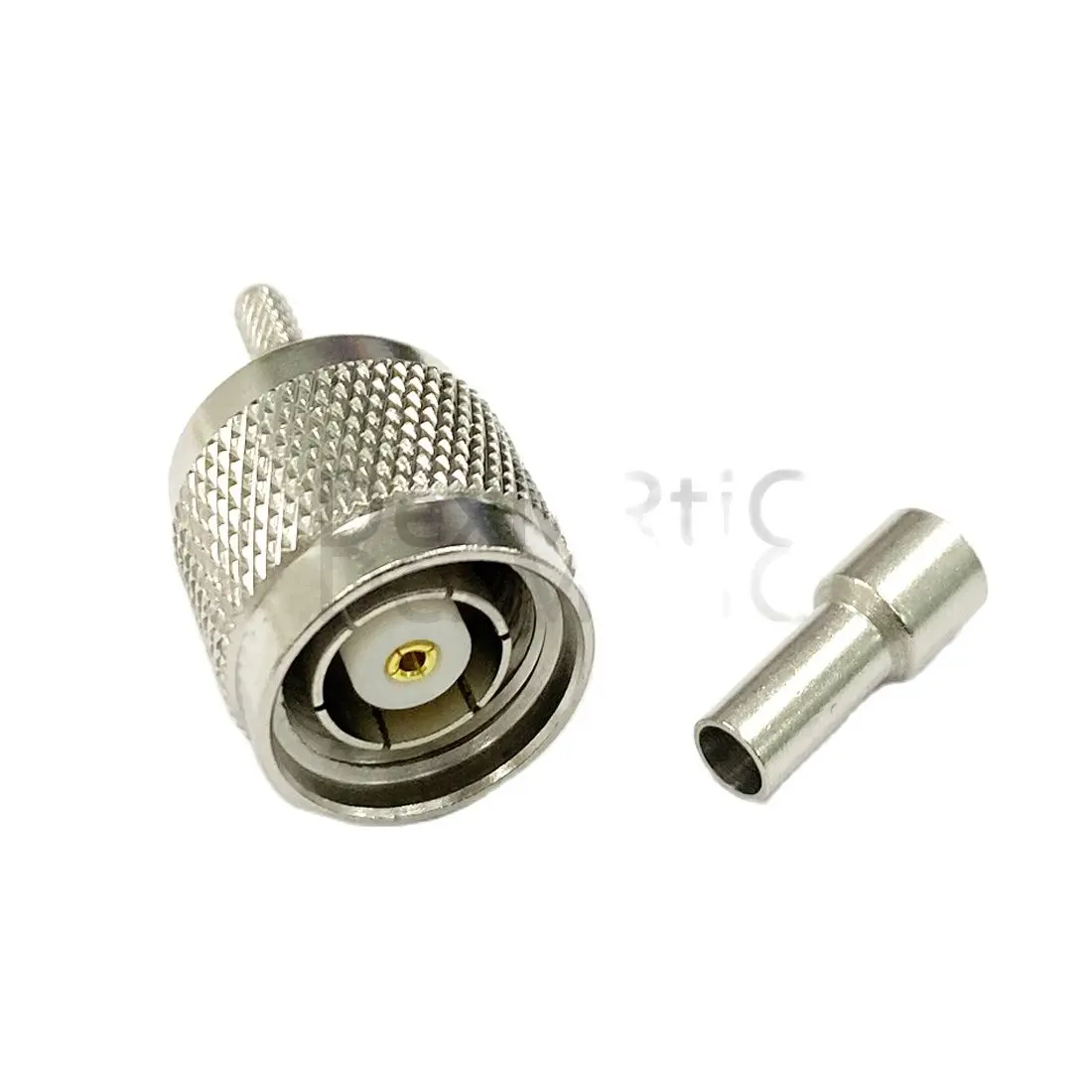 

1pc RP TNC Male Plug RF Coax Connector Inner Hole Crimp for RG316 RG174 Cable Straight Nickelplated New Wholesale