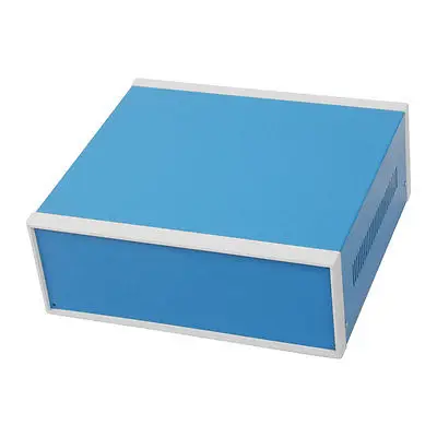 12," x 11,2" x 4," синий металлический корпус проект Чехол DIY Распределительная Коробка