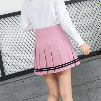 

2020 Sexy skirts high waist pleated Harajuku Skirts women girls lolita a-line sailor skirt Preppy school uniform