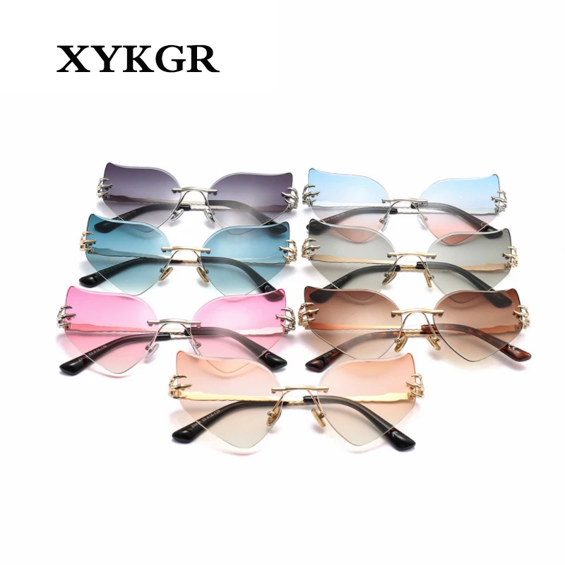 XYKGR, модные, нестандартные солнцезащитные очки, женские, новинка, солнцезащитные очки, брендовые, мужские, уличная съемка, солнцезащитные очки, UV400, градиентные линзы, солнцезащитные очки