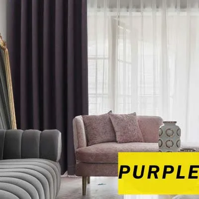 purple ZISIZ 85% затемненные занавески для гостиной, современный стиль, одноцветные занавески для спальни, кухни, окна, на заказ - Цвет: purple