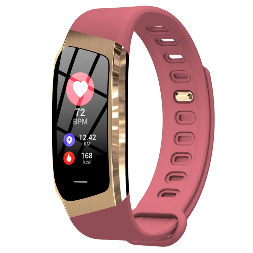gold pink MODOSON Bluetooth умный Браслет E18 монитор сердечного ритма фитнес-трекер Smartband M3 Для samsung huawei Xiaomi Mi LG iphone - Цвет: gold pink