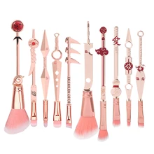 

10pcs Anime Makeup Brushes Set Cosmetic Powder Eyeshadow Eyebrow Lip Make Up Tools Sharingan Akatsukic For Fans Brush Maquiagem