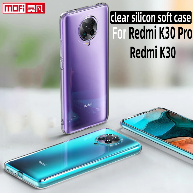 Прозрачный чехол для xiaomi redmi k30 pro прозрачный ультратонкая мягкая задняя крышка из