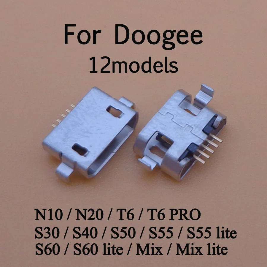 5 шт. разъем Micro USB для зарядки мини Doogee N10 N20 S30 S40 S50 S55 S60 MIX lite DG280 280|Соединители| |