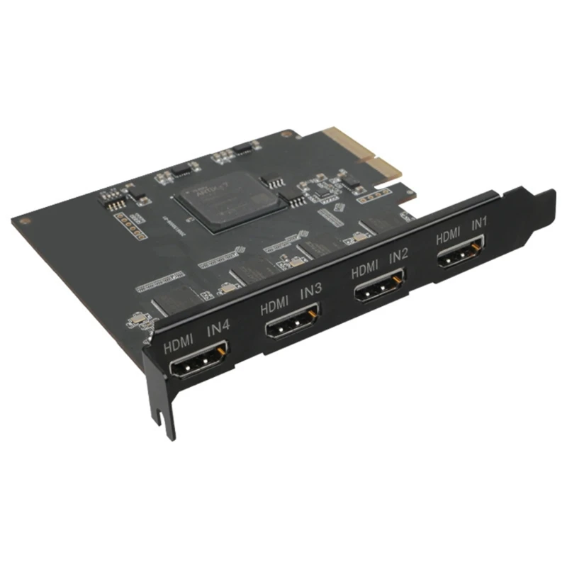 

Acasis Quad Port for HDMI PCIe Video Capture Card 1080P 60FPS 4-Channel Built-in Capture Device for Live Streaming Recording