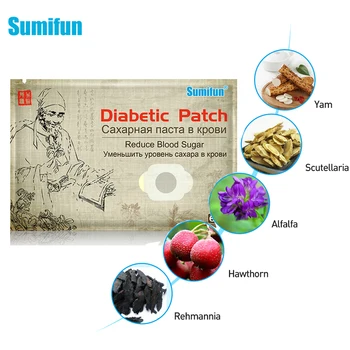 

54pcs=9bags Sumifun Diabetes Patch 100% Natural Herbs Reduce Blood Glucose Stabilizes Blood Sugar Level Medical Plaster D2469